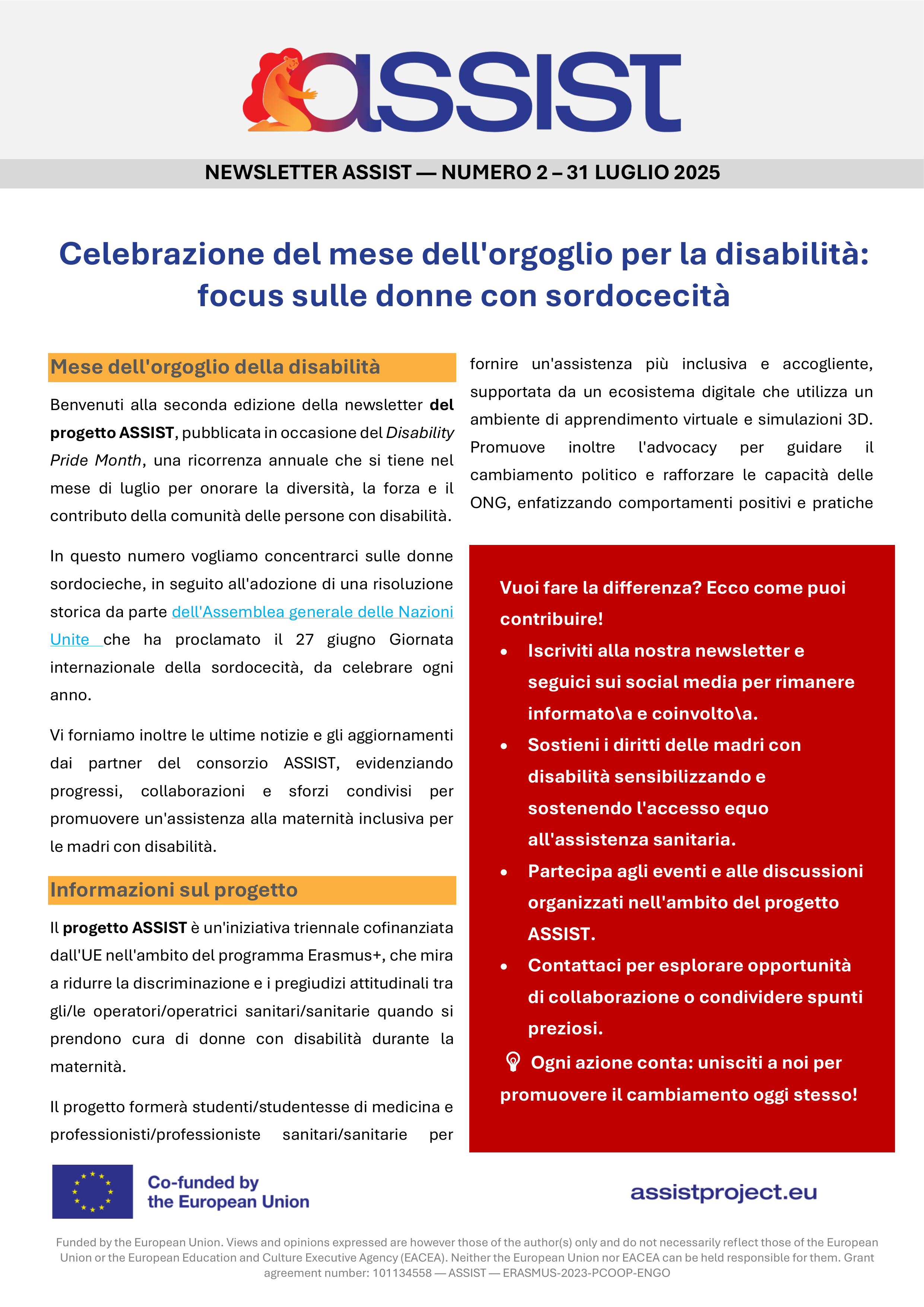 ASSIST Newsletter Second Edition ENG