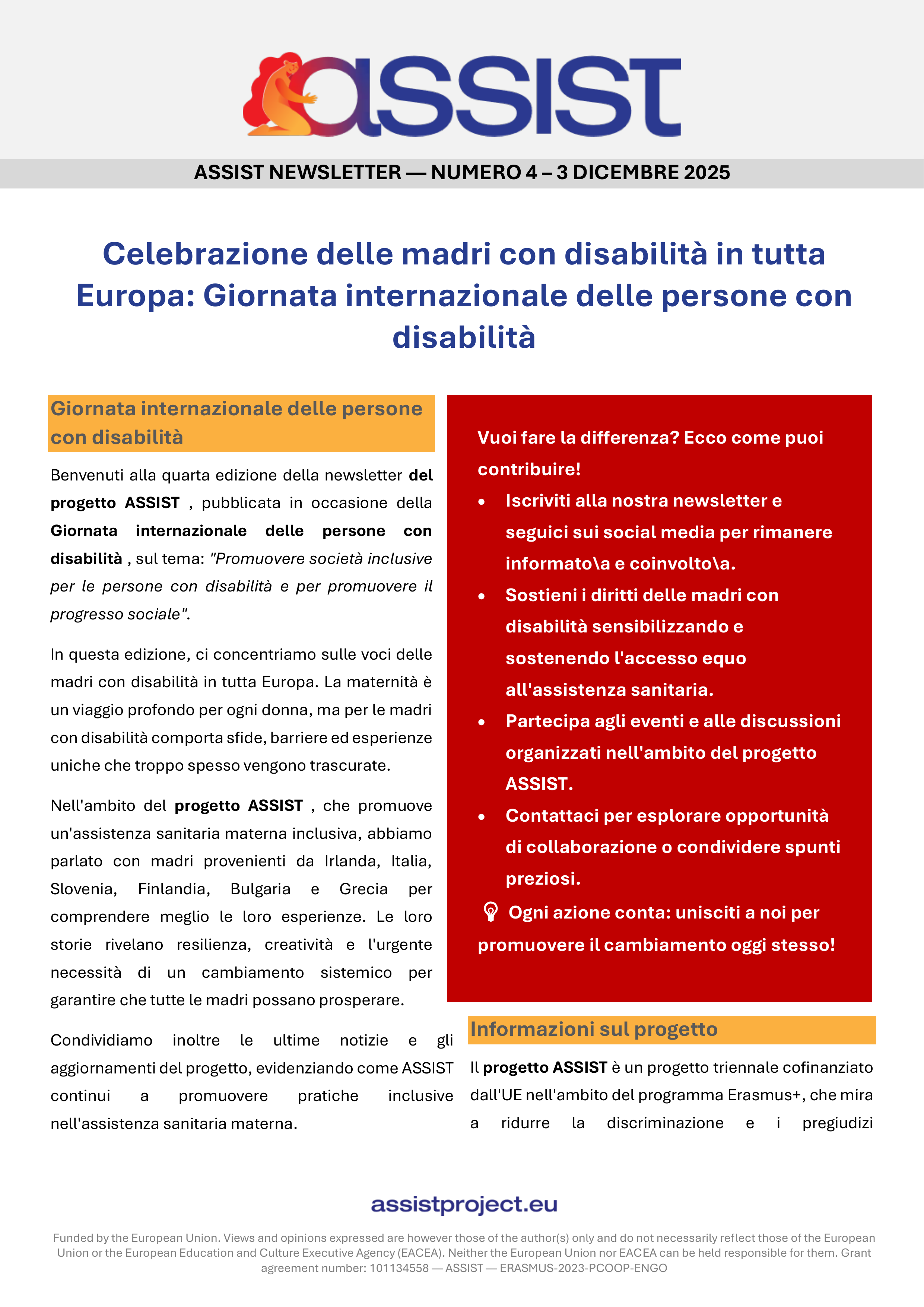 ASSIST Newsletter Fourth Edition ENG