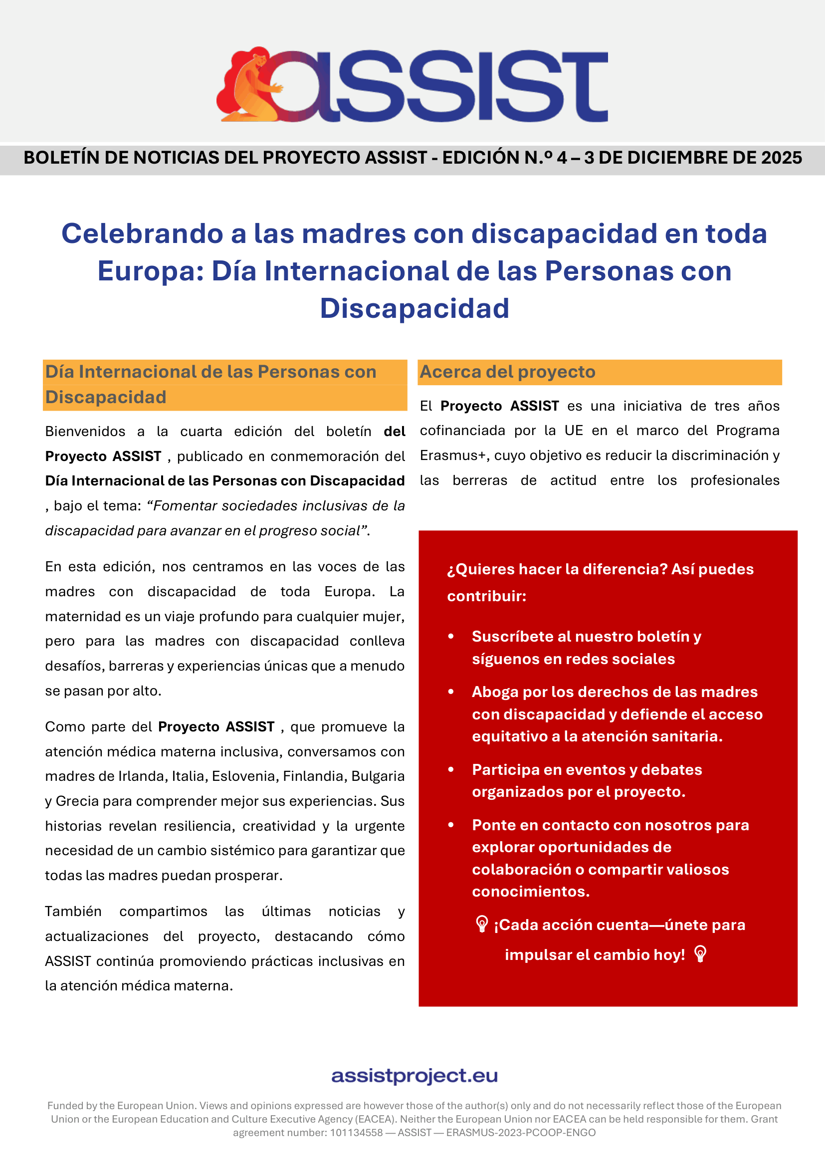 ASSIST Newsletter Fourth Edition ENG 1