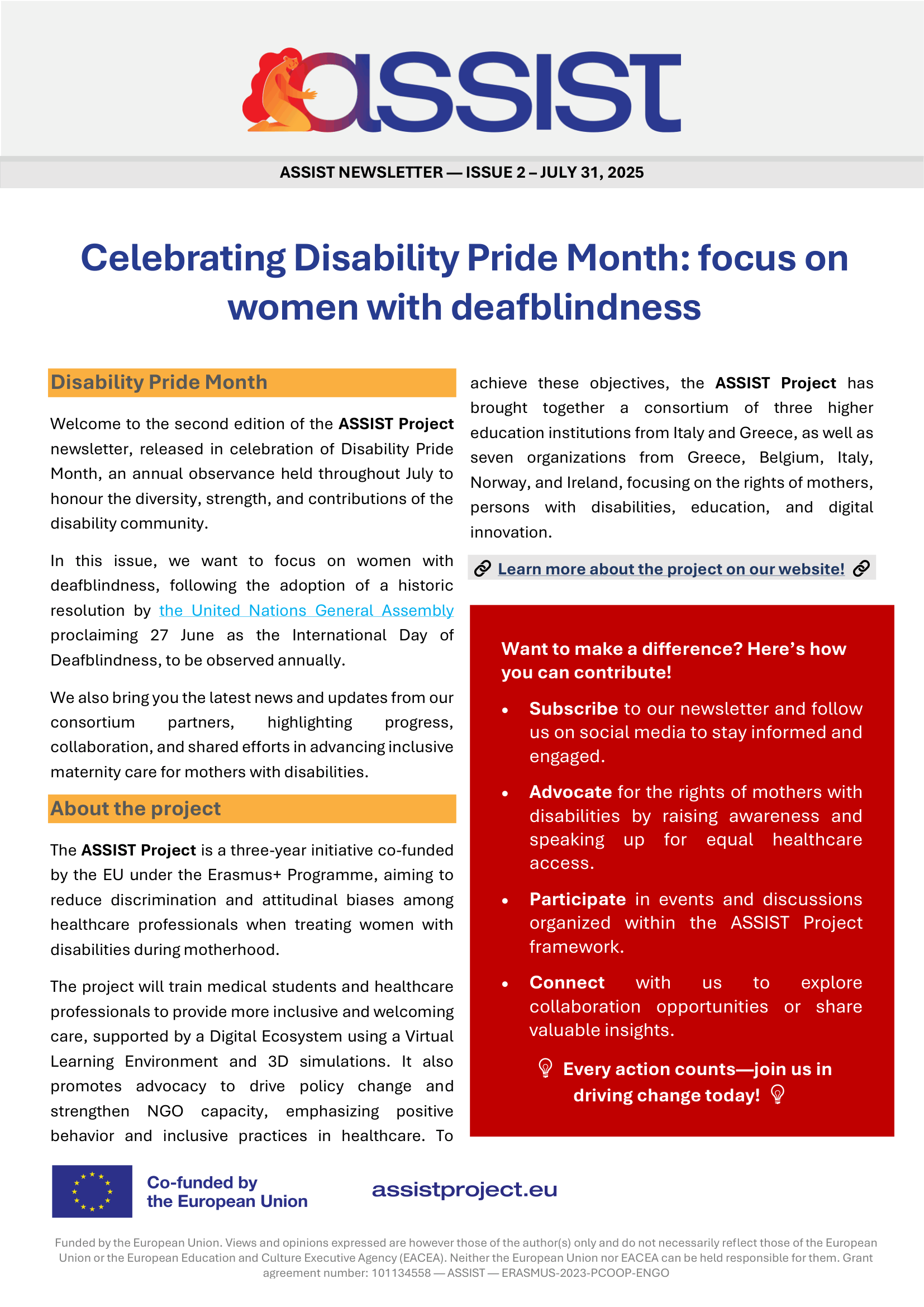 ASSIST Newsletter Second Edition ENG 1