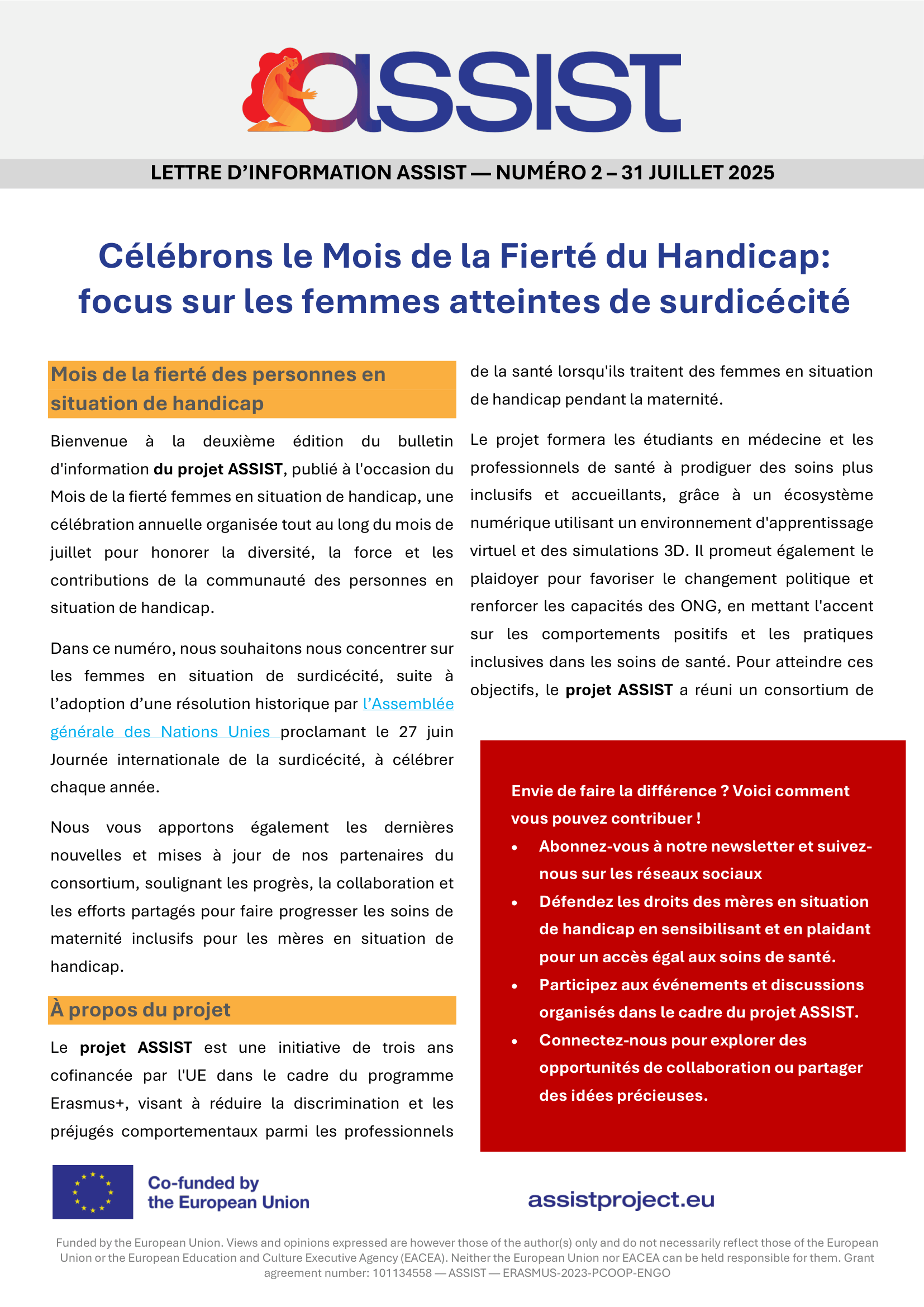 ASSIST Newsletter Second Edition ENG 1