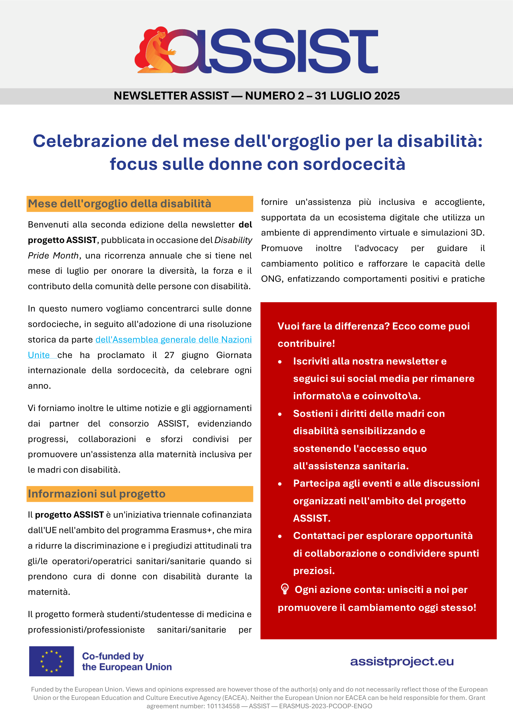 ASSIST Newsletter Second Edition ENG 1