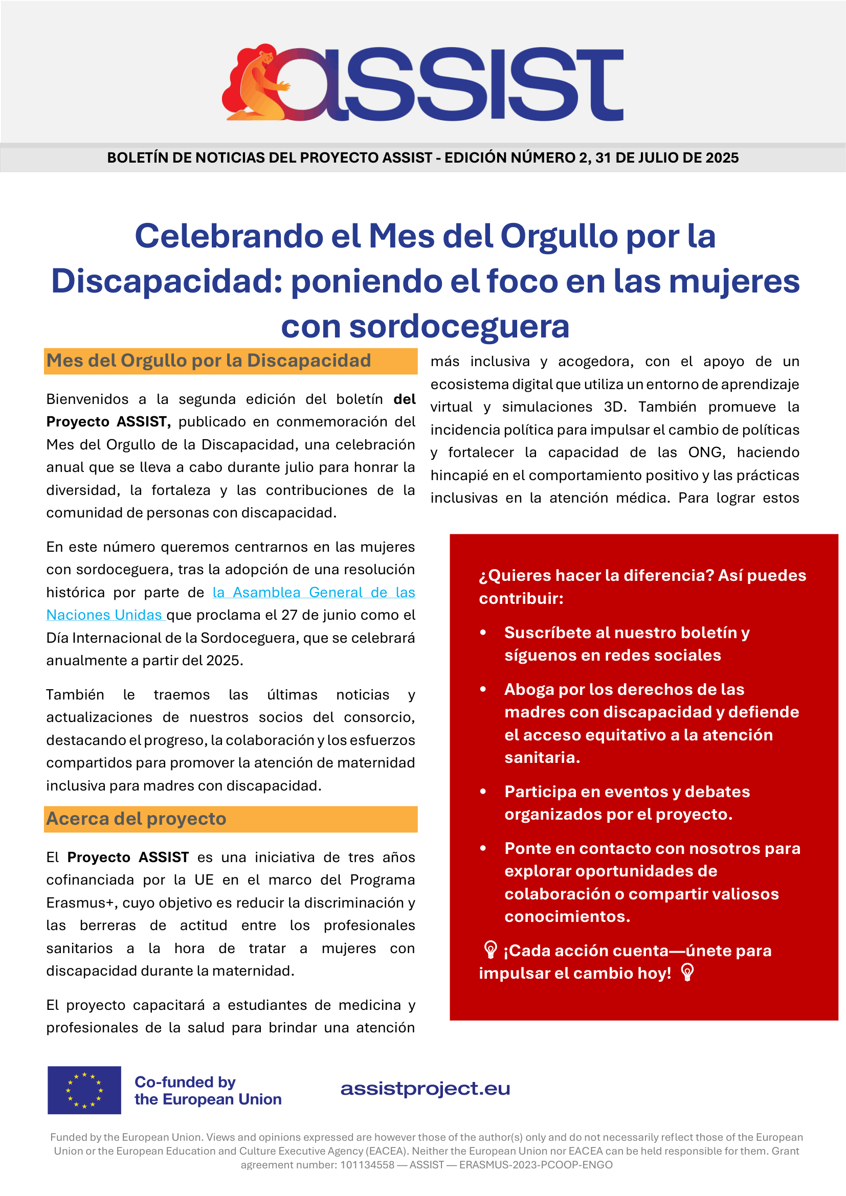 ASSIST Newsletter Second Edition ENG 1