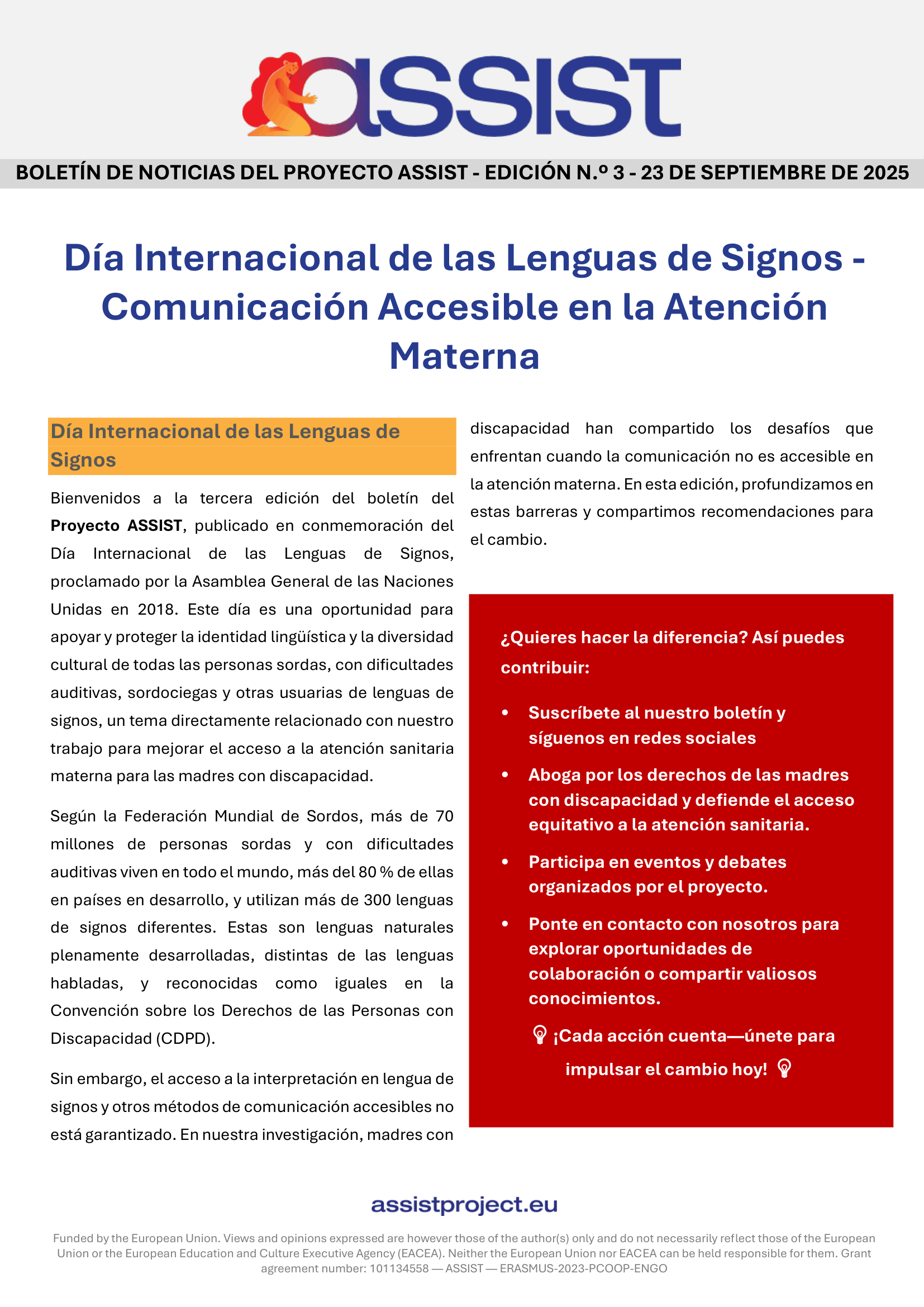 ASSIST Newsletter Third Edition ENG 1