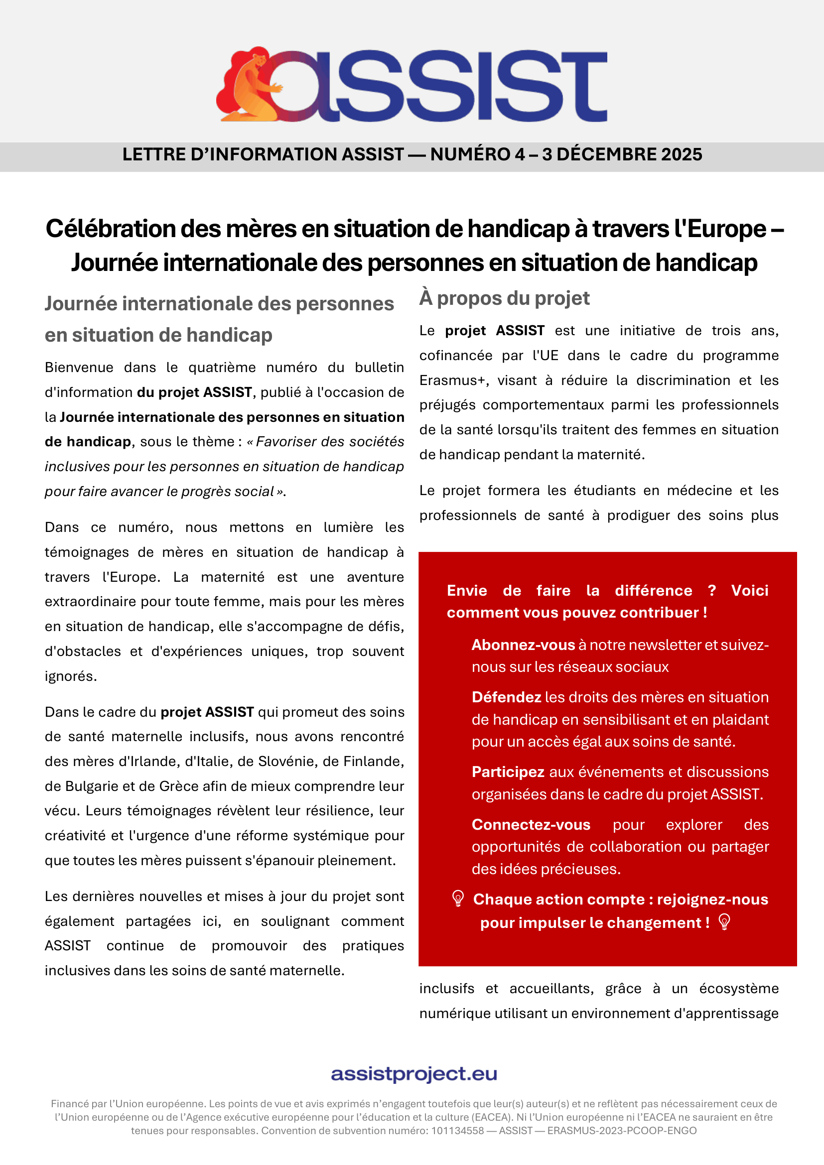 ASSIST Newsletter Fourth Edition ENG 1